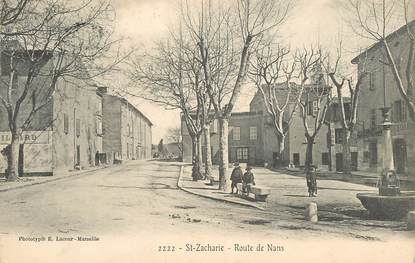 CPA FRANCE 83 "Saint Zacharie, route de Nans  "