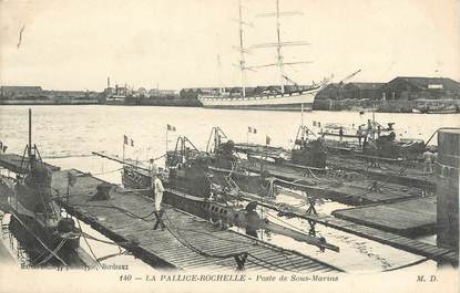 CPA FRANCE 17 "La Pallice - La Rochelle, Poste de sous-marins".