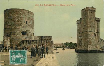 CPA FRANCE 17 "La Rochelle, Entrée du port".