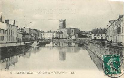 CPA FRANCE 17 "La Rochelle, Quai Maubec et St Nicolas".