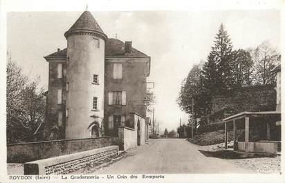 CPA FRANCE 38 "Roybon, La Gendarmerie et un coin des remparts".