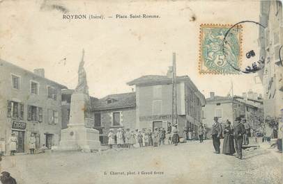 CPA FRANCE 38 "Roybon, Place St Romme".