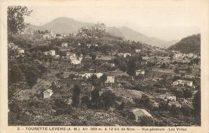 CPA FRANCE 06 "Tourette Levens, vue générale , les villas"