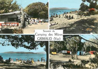 CPSM FRANCE 83 " Grimaud, Le camping des Mûres".