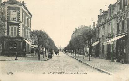 CPA FRANCE 93 "Le Bourget, avenue de la gare"