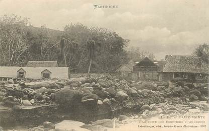 CPA MARTINIQUE "Basse Pointe, suite des éruptions volcaniques"