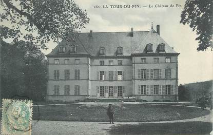 CPA FRANCE 38 " La Tour du Pin, Le Château du Pin".