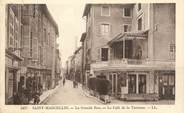 38 Isere CPA FRANCE 38 " St Marcellin, La grande rue, le Café de la Terrasse".