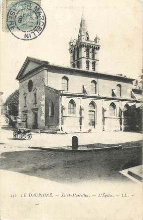 CPA FRANCE 38 " St Marcellin, L'église".