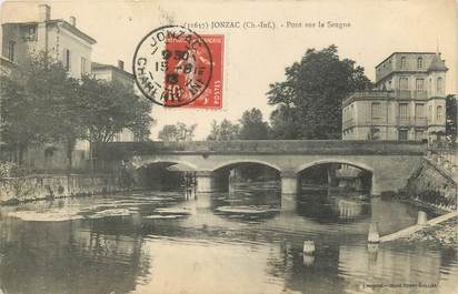 CPA FRANCE 17 " Jonzac, Pont sur la Seugne".