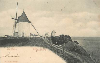 CPA FRANCE 17 " Meschers , Les moulins". / MOULINS