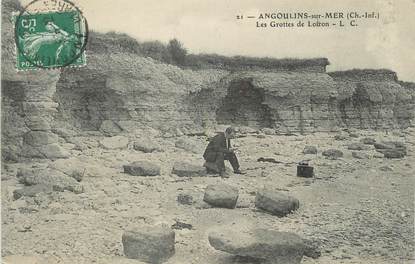 CPA FRANCE 17 " Angoulins sur Mer, Les grottes de Loiron'.