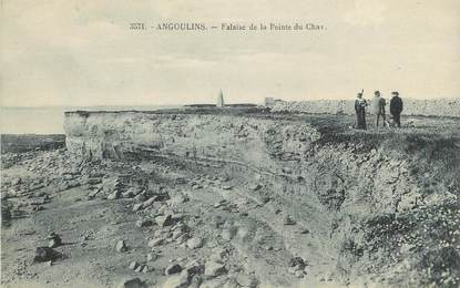 CPA FRANCE 17 " Angoulins, Falaise de la Pointe du Chav".