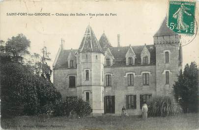 CPA FRANCE 17 " St Fort sur Gironde, Château des Salles".