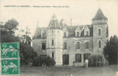 CPA FRANCE 17 "St Fort sur Gironde, Château des Salles".