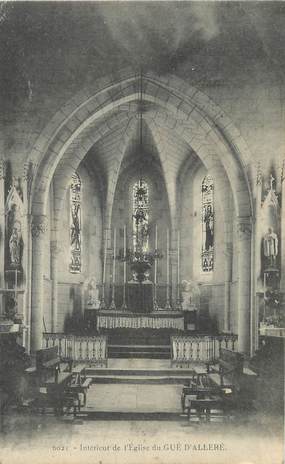 CPA FRANCE 17 "Le Gué d'Alleré, Intérieur de l'église".