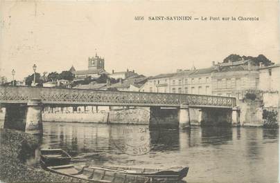 CPA FRANCE 17 "St Savinien, Le pont sur la Charente''.