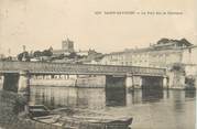 17 Charente Maritime CPA FRANCE 17 "St Savinien, Le pont sur la Charente''.