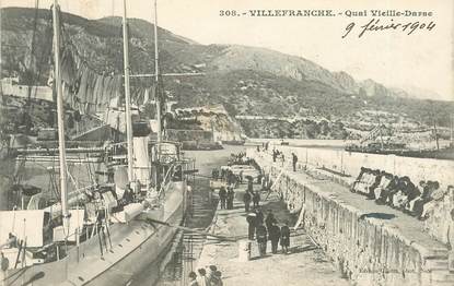 CPA FRANCE 06   "Villefranche sur Mer, quai Vieille Darse"