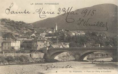 CPA FRANCE 73 " Albertville, Pont sur l'Arly et Conflans".