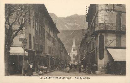 CPA FRANCE 73 " Albertville, Rue Gambetta".
