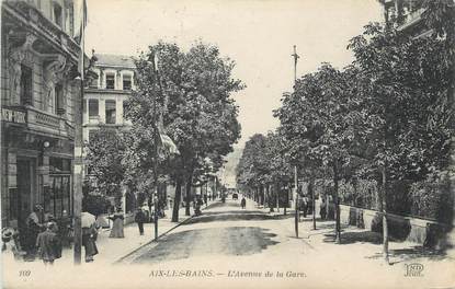CPA FRANCE 73 " Aix les Bains, L'avenue de la Gare".