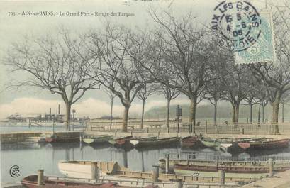 CPA FRANCE 73 " Aix les Bains, Le Grand Port , Refuge des barques".