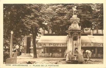 CPA FRANCE 73 " Aix les Bains, Place de la Fontaine".