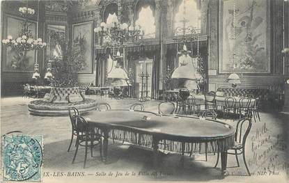 CPA FRANCE 73 " Aix les Bains, Salle de jeu de la Villa des Fleurs". / CASINO