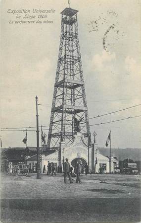 CPA BELGIQUE "Liège, le perforateur des Mines" / EXPOSITION UNIVERSELLE 1905  