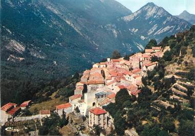 CPSM FRANCE 06 " Conségudes, Vue aérienne sur le bourg et la montagne du Cheiron"