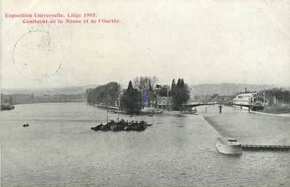 CPA BELGIQUE "Liège, confluent de la Meuse et de l'Ourthe" / EXPOSITION UNIVERSELLE 1905  