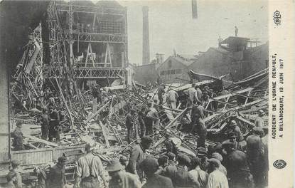 CPA FRANCE 92 "Billancourt, Accident de l'Usine Renault en juin 1917"