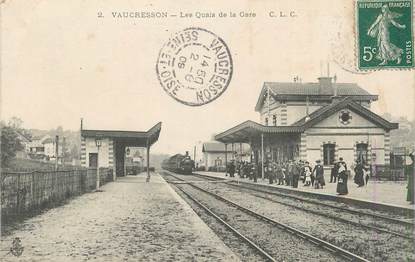 CPA FRANCE 92 " Vaucresson, Les quais de la gare"