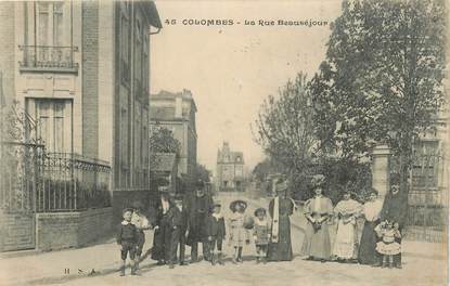 CPA FRANCE 92 " Colombes, La rue Beauséjour"