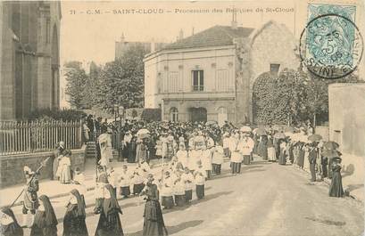 CPA FRANCE 92 " St Cloud, Procession des reliques de St Cloud"