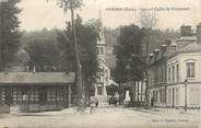 27 Eure CPA FRANCE 27 " Vernon, Gare et église de Vernonnet"