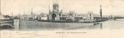 CPA PANORAMIQUE BELGIQUE "Liège, vue d'ensemble prise de la Meuse" / EXPOSITION UNIVERSELLE 1905  