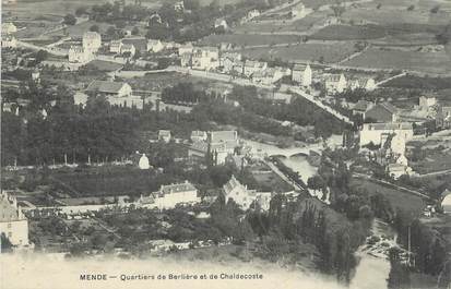 CPA FRANCE 48 " Mende, Quartiers de Berlière et de Chaldecoste"