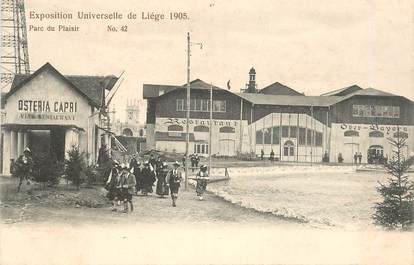 CPA BELGIQUE "Liège, le Parc du plaisir" / EXPOSITION UNIVERSELLE 1905  