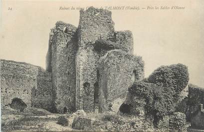 CPA FRANCE 85 " Talmont, Les ruines du vieux château"