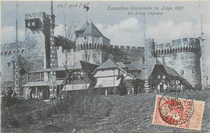 CPA BELGIQUE "Liège, les arènes liégeoises" / EXPOSITION UNIVERSELLE 1905  / MANEGE