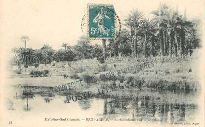 CPA ALGERIE "Bel Abbès, fortifications sur la Zousfana"