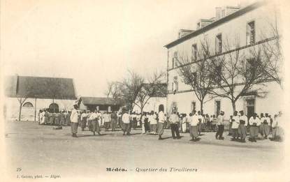 CPA ALGERIE "Médéah, quartier des tirailleurs"