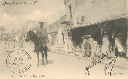 CPA ALGERIE "Bou Saada, la rue Marty"