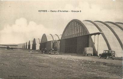 CPA FRANCE 13 " Istres, Le camp d'aviation, groupe "