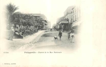 CPA ALGERIE "Philippeville, la rue nationale"