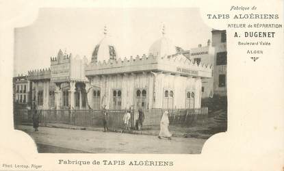 CPA ALGERIE "Alger, Fabrique de tapis algériens"