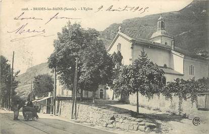 CPA FRANCE 73 "Brides les Bains, L'Eglise"