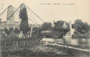 77 Seine Et Marne CPA FRANCE 77 "Environs de Luzancy, Le pont suspendu"